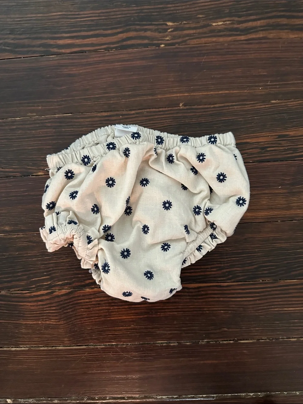 GAP Light Pink Floral Ruffle Diaper Cover Set